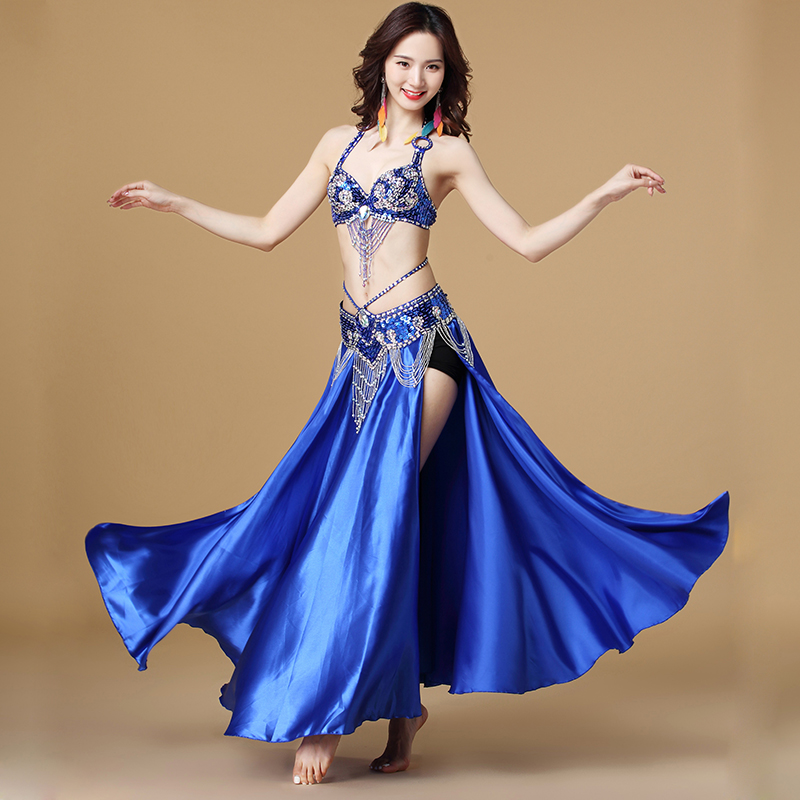 ベリーダンス衣装インドダンス 3 個ブラジャー & ベルト  - Ethnic Fashion India のレビューと価格