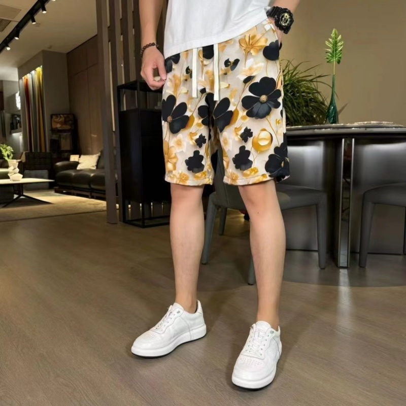 女性のためのエスニックスタイルの絞り染めの水墨ショーツ,花柄 - New Ethnic Fashion のレビューと価格
