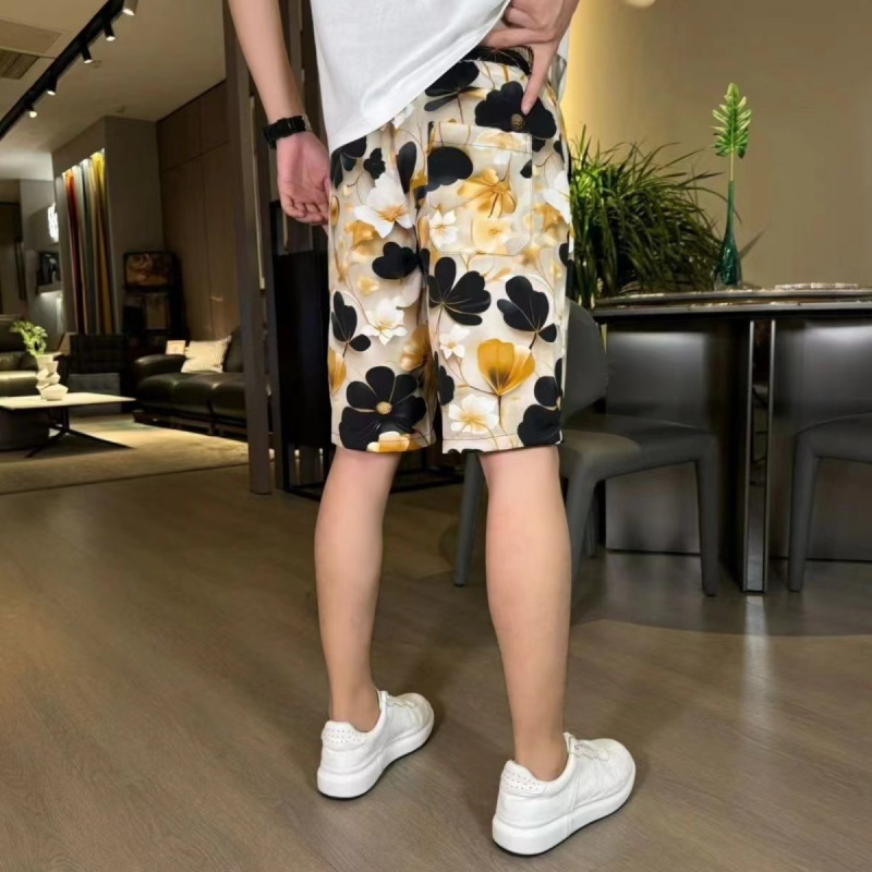 女性のためのエスニックスタイルの絞り染めの水墨ショーツ,花柄 - New Ethnic Fashion のレビューと価格